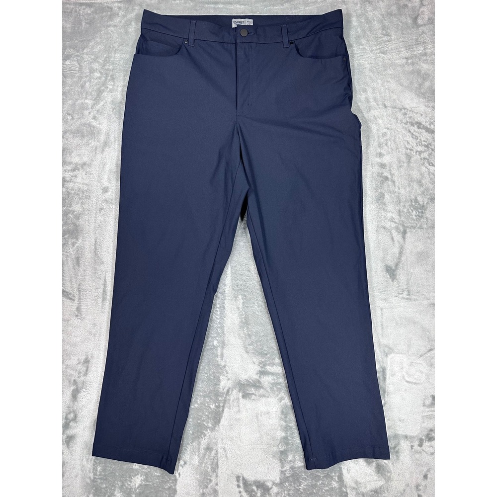 Men's Navy Chino Pants - Performance Stretch